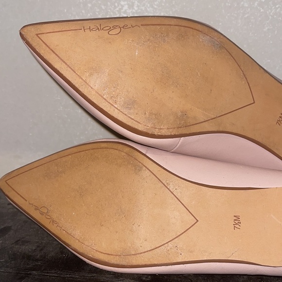 Light pink Halogen pointed toe ballet flats - Picture 4 of 4